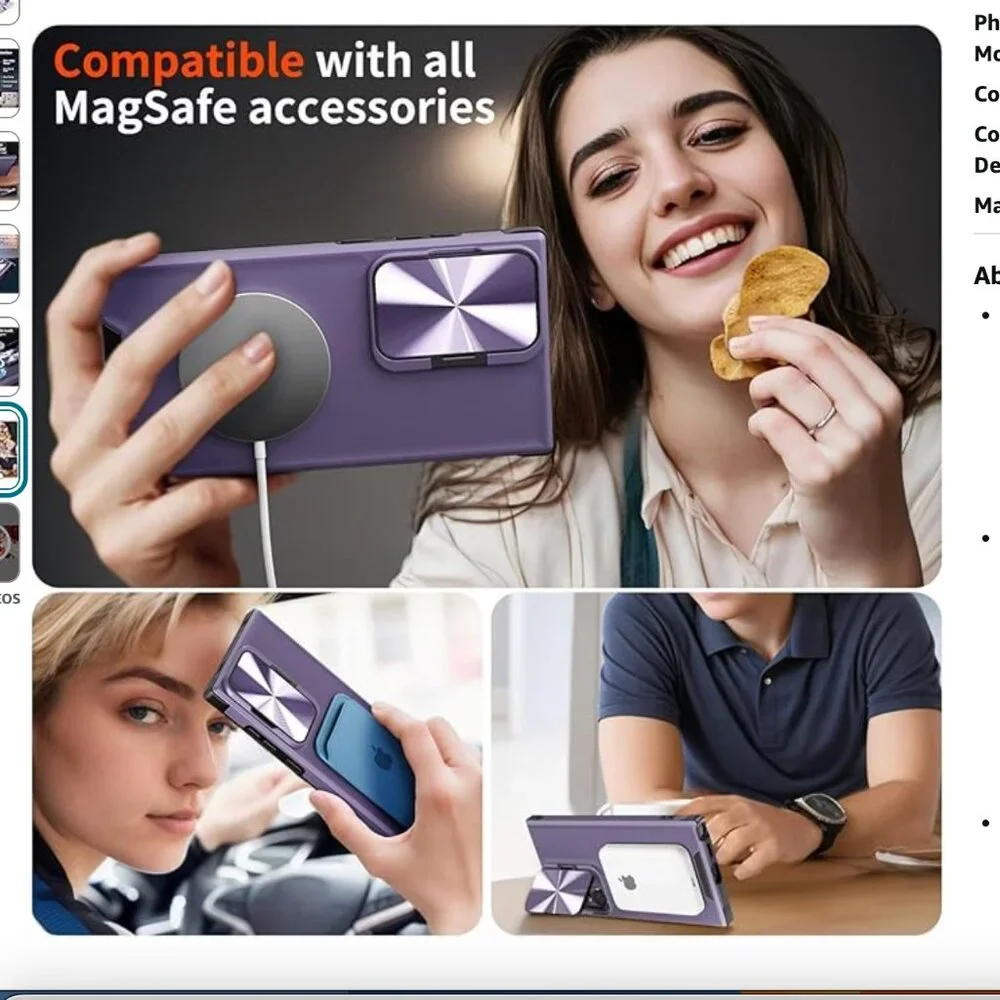 Magnetic for Samsung Galaxy S24 DEEP PURPLE NEW IN BOX